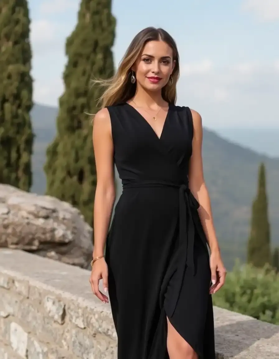 Black Wrap Dress