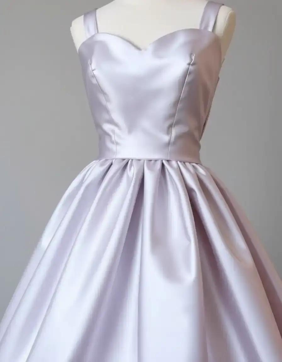Robe princesse mariage en satin lisse et élégant