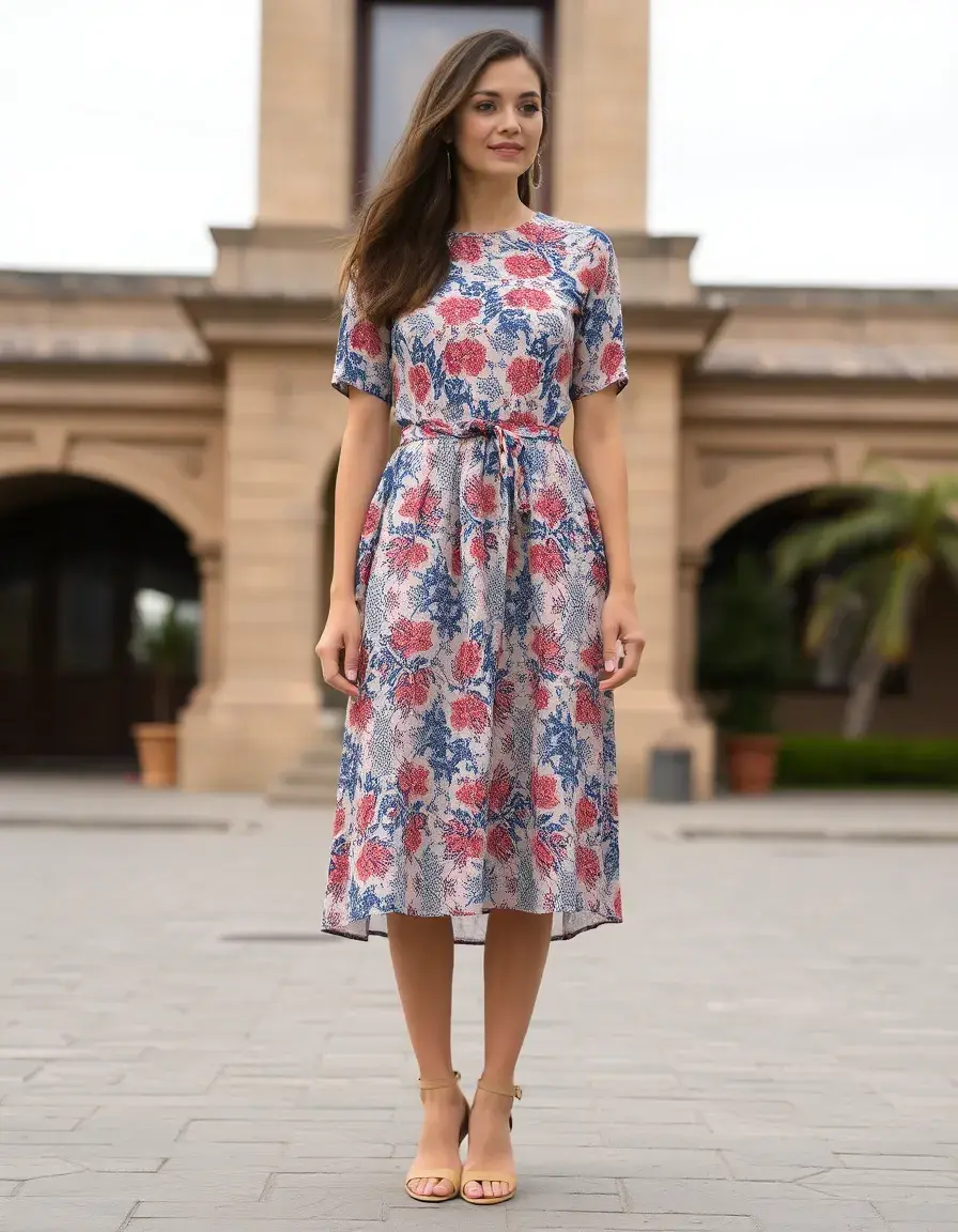 Robe portefeuille femme imprimée motifs