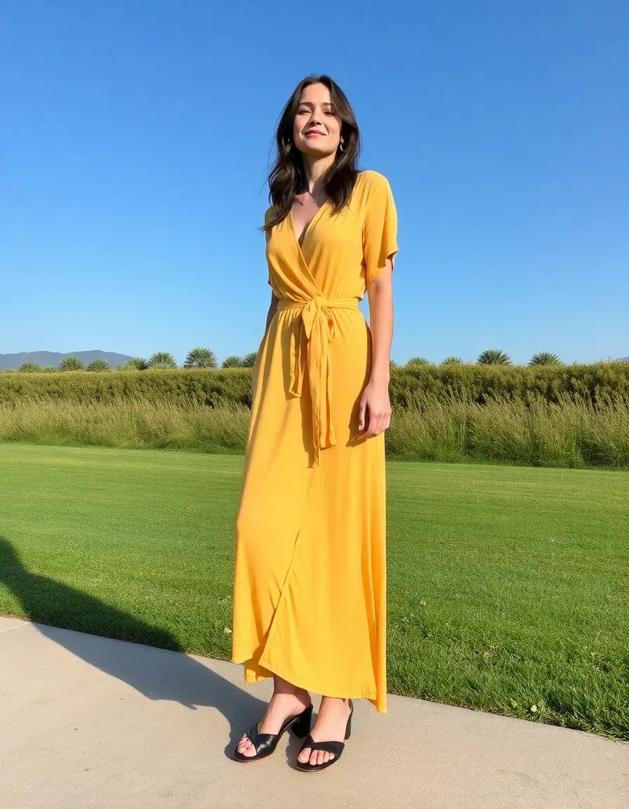 Robe portefeuille jersey confortable quotidien