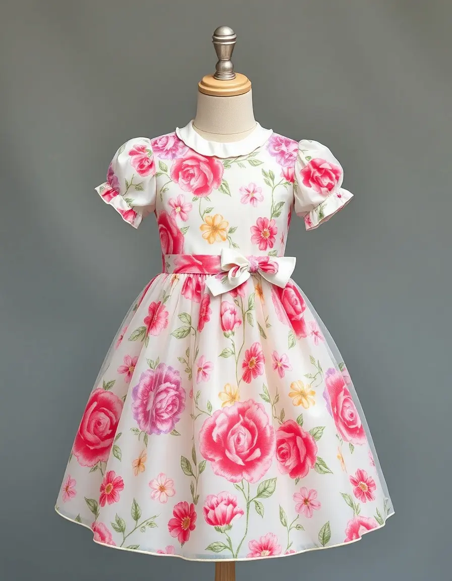 Floral Princess Dress à motifs fleurs