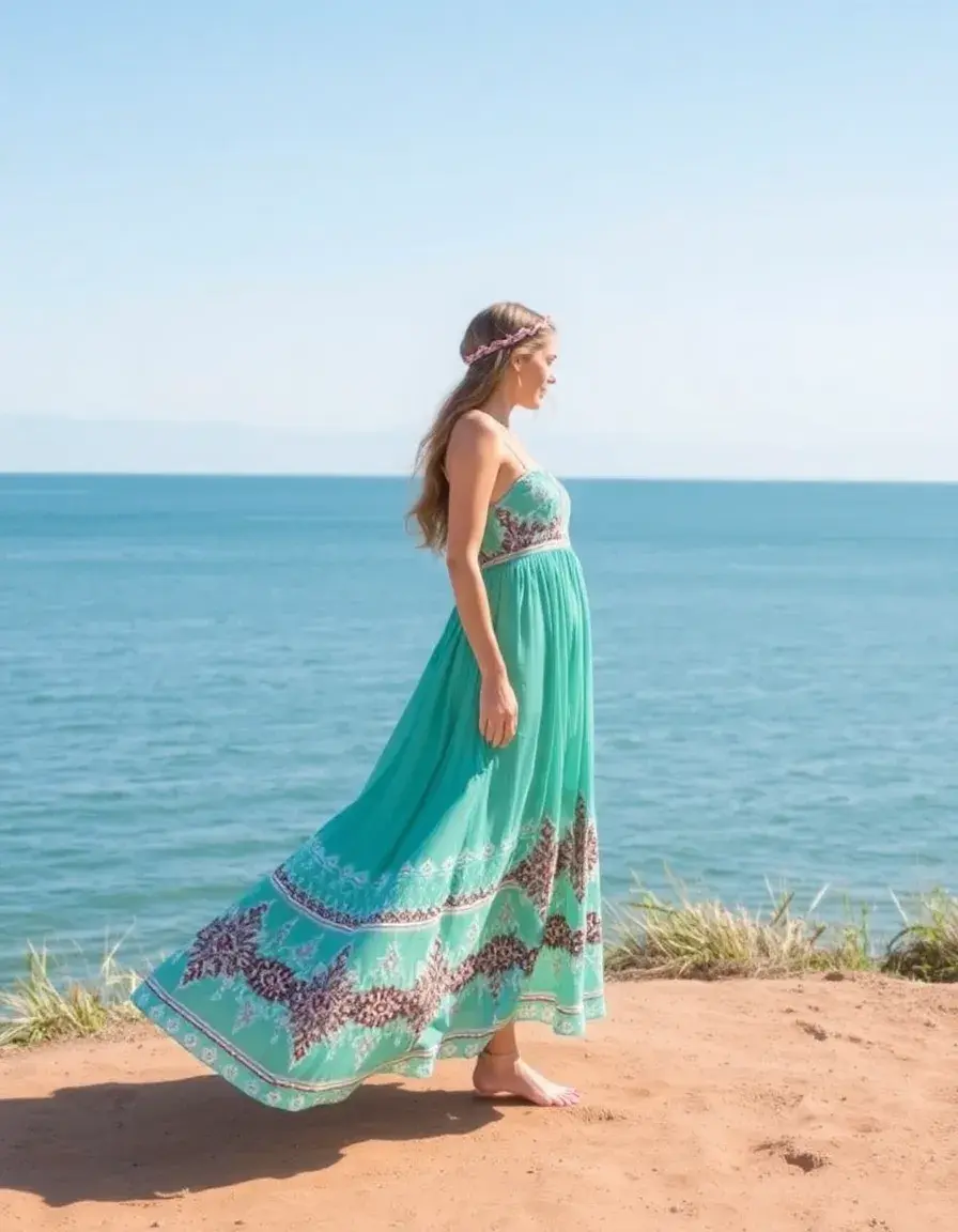 Robe bohème fluide garde robe