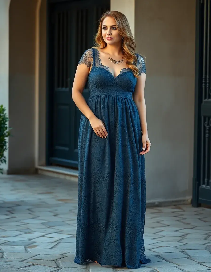 Plus Size Lace Dress dentelle chic