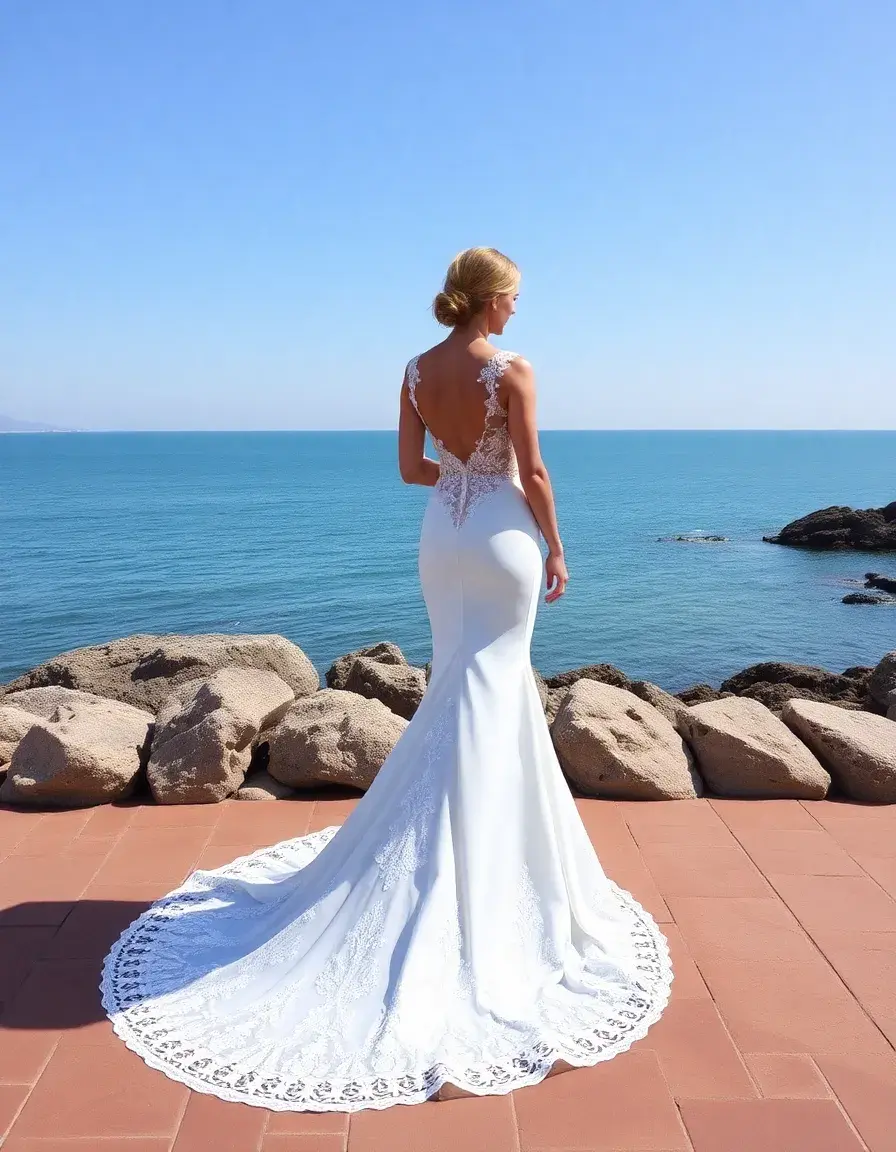 Robe de mariée sirène cintrée