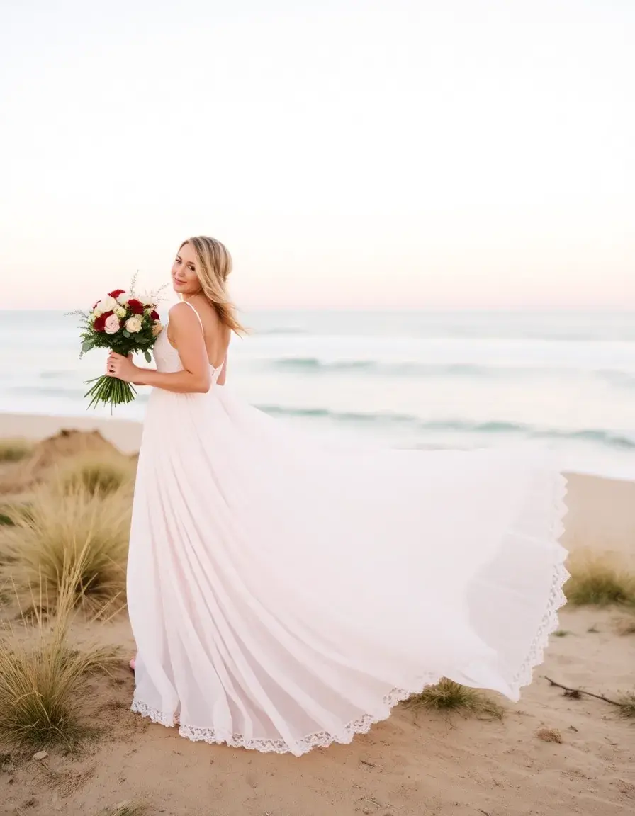 Robe de mariée bohème fluide