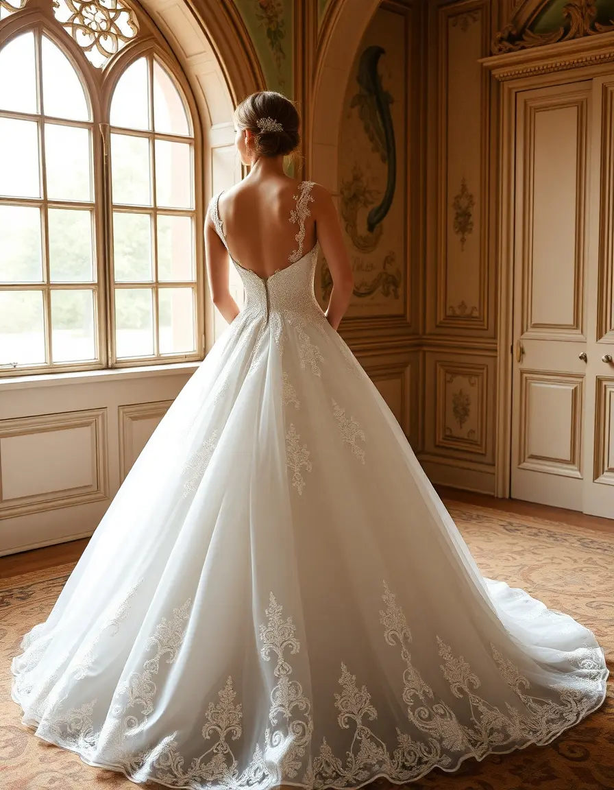 Robe de mariée princesse volumineuse