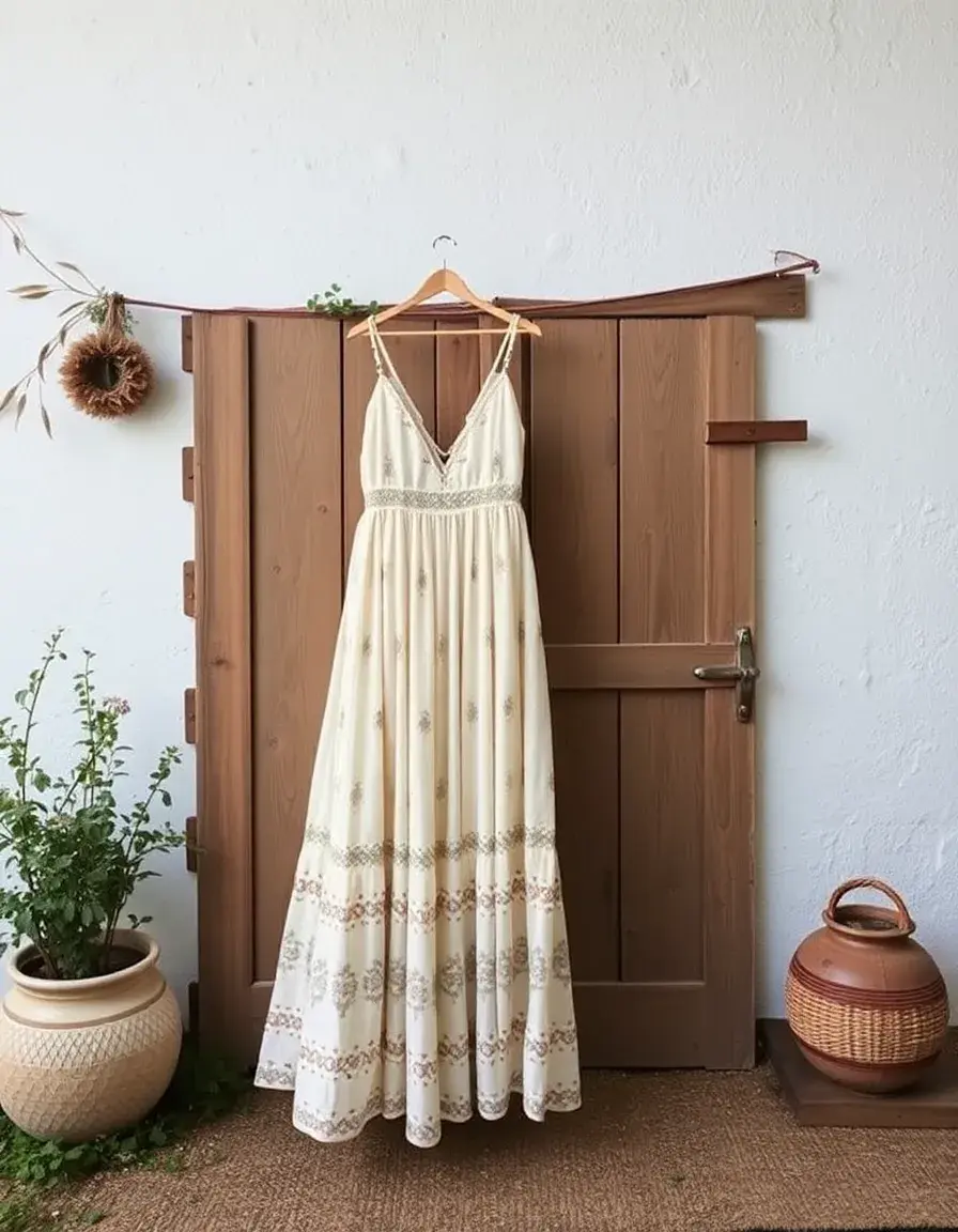 Robe bohème mariage vintage et décontractée