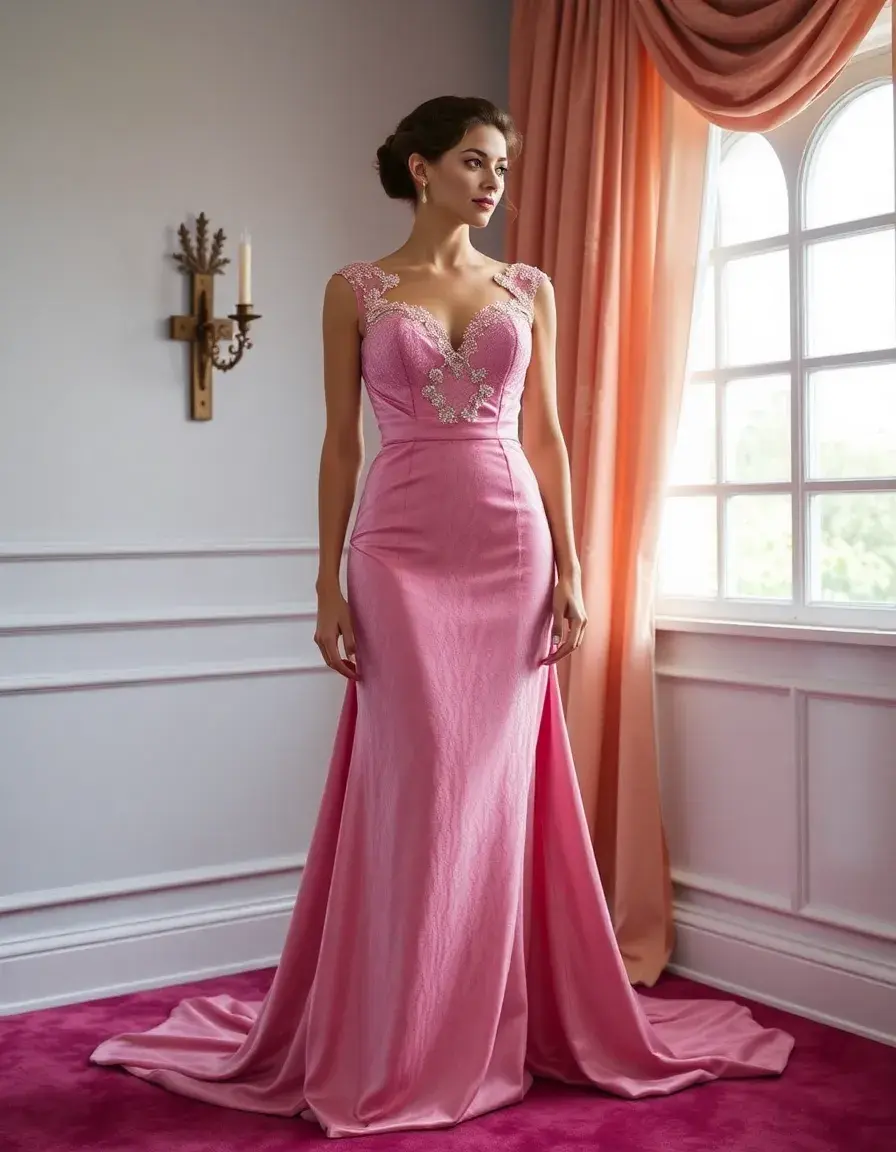 Robe de cérémonie en velours luxueuse