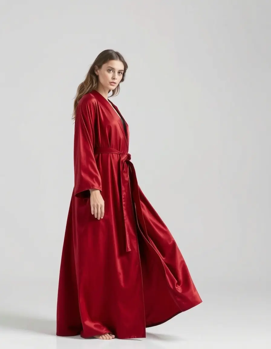 Robe de chambre polaire très longue de luxe