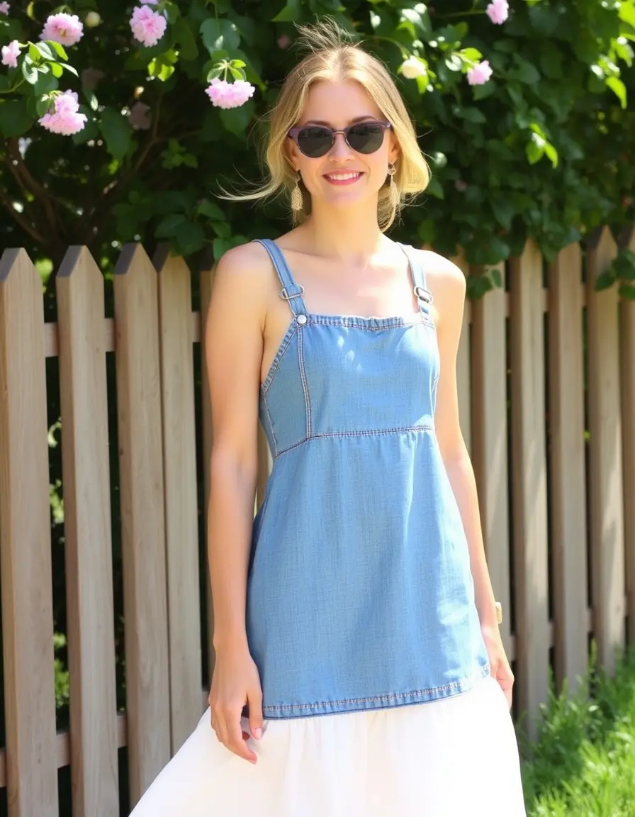 Robe jean d'été légère bleu clair