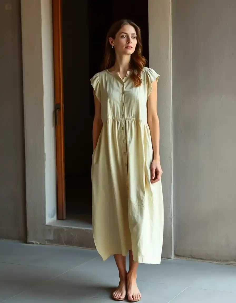 Robe en lin légère été