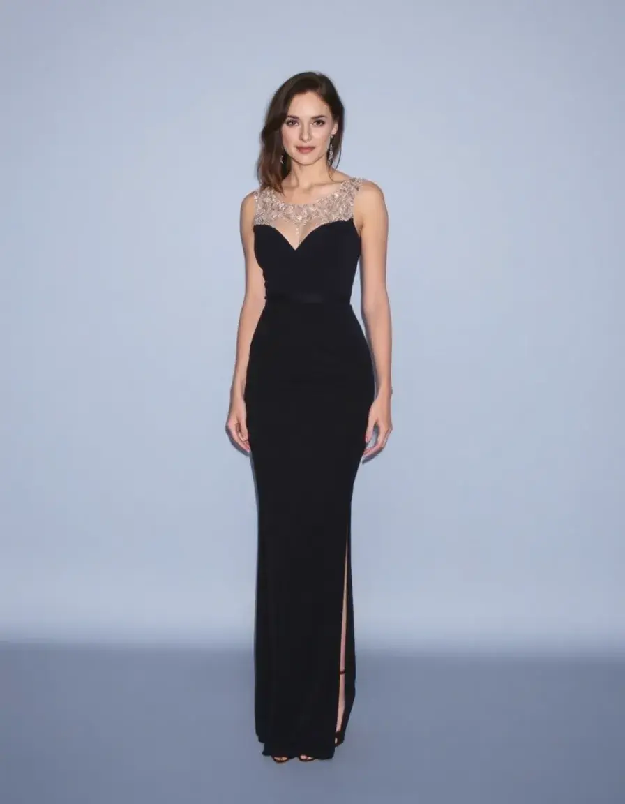 Robe fourreau ajustée invitée mariage