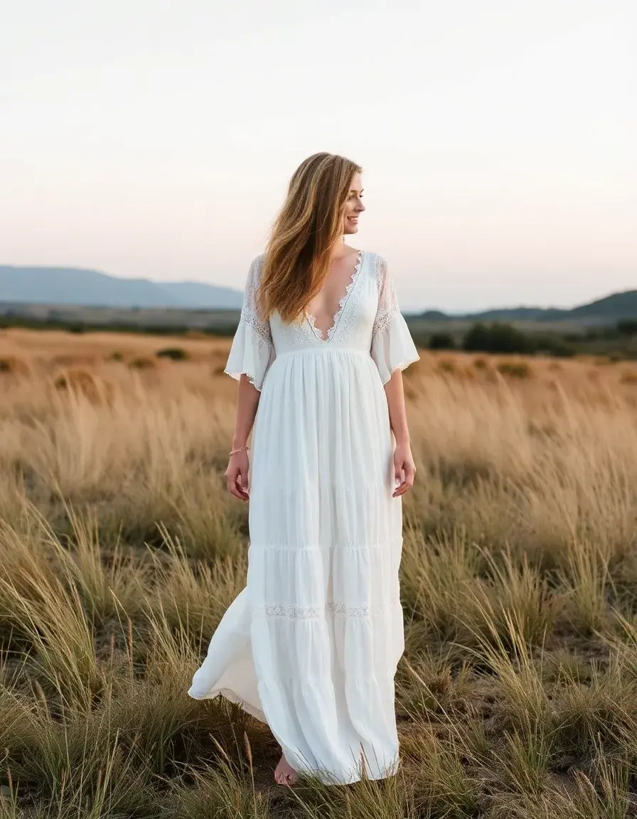 Robe bohème mariage relax