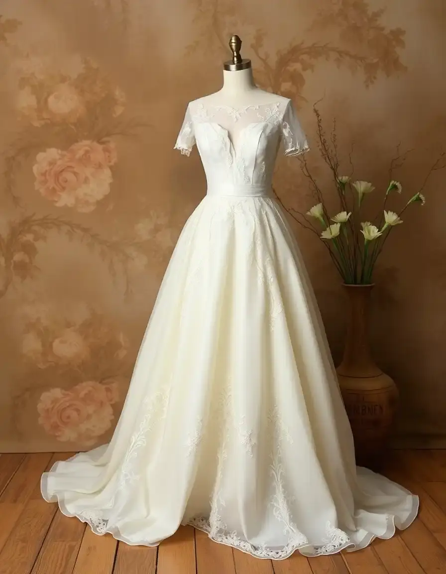 Robe de mariée sirène style vintage