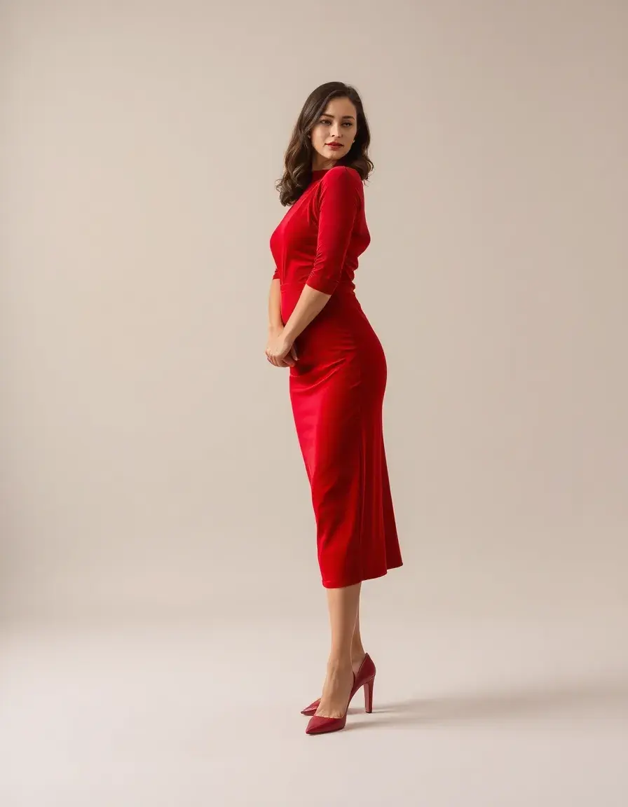 Robe velours femme rouge audacieuse