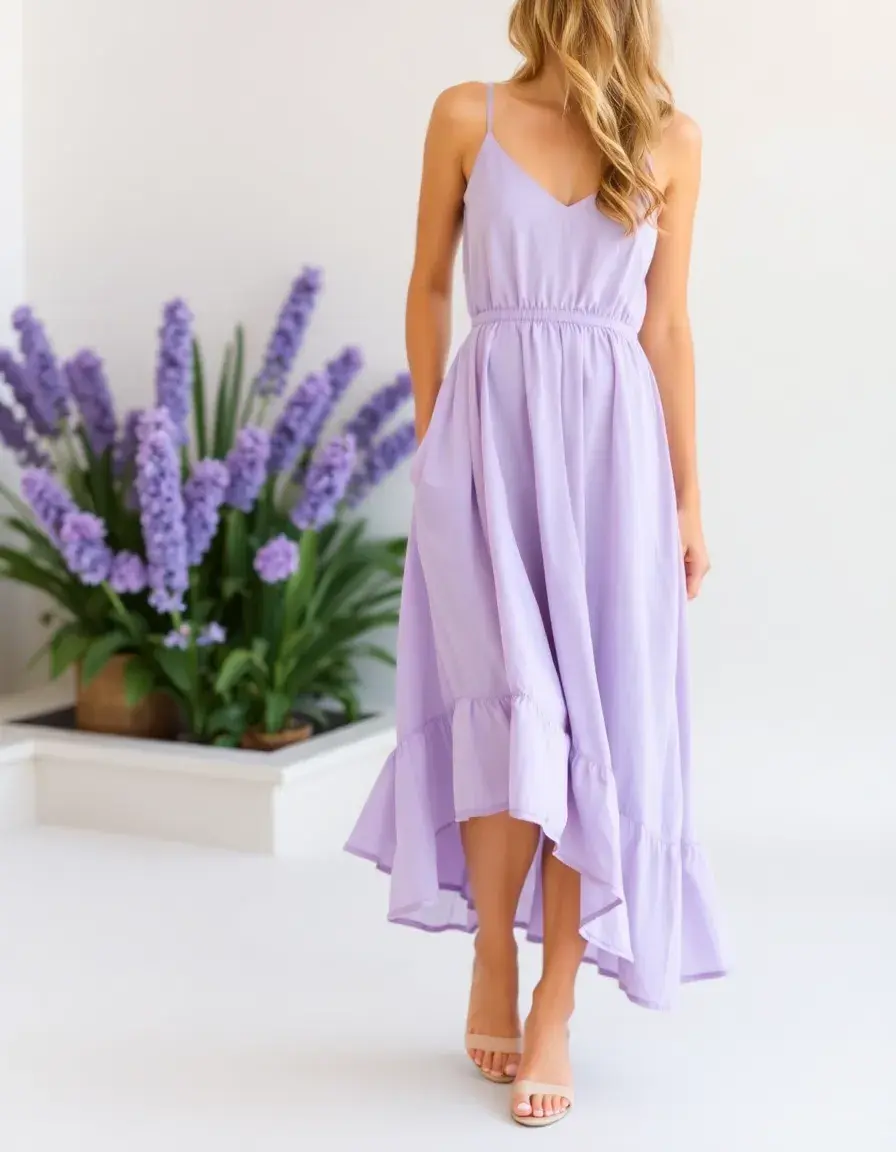 Lavender Violette Dress Midi