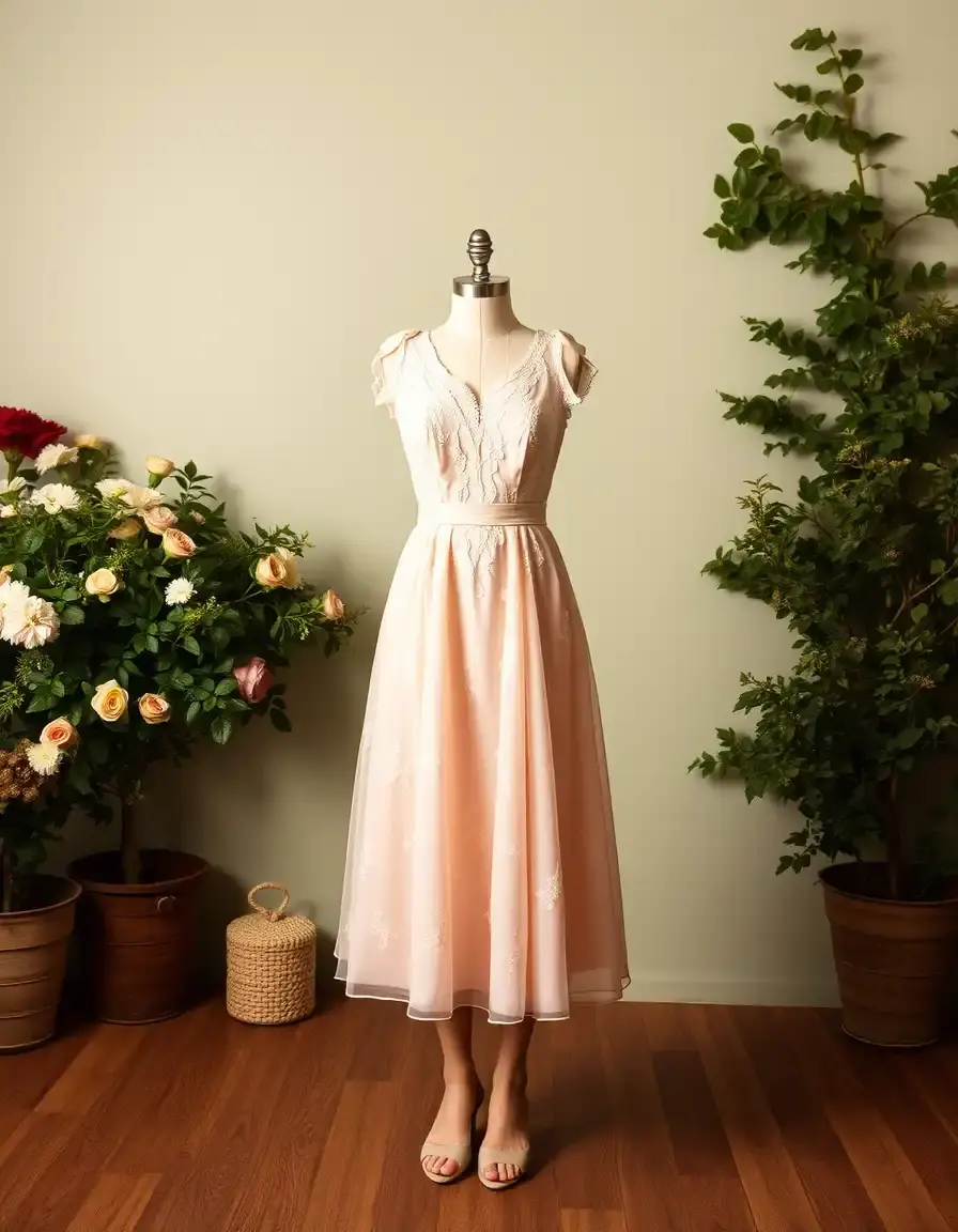 Robe courte mariage style vintage rétro