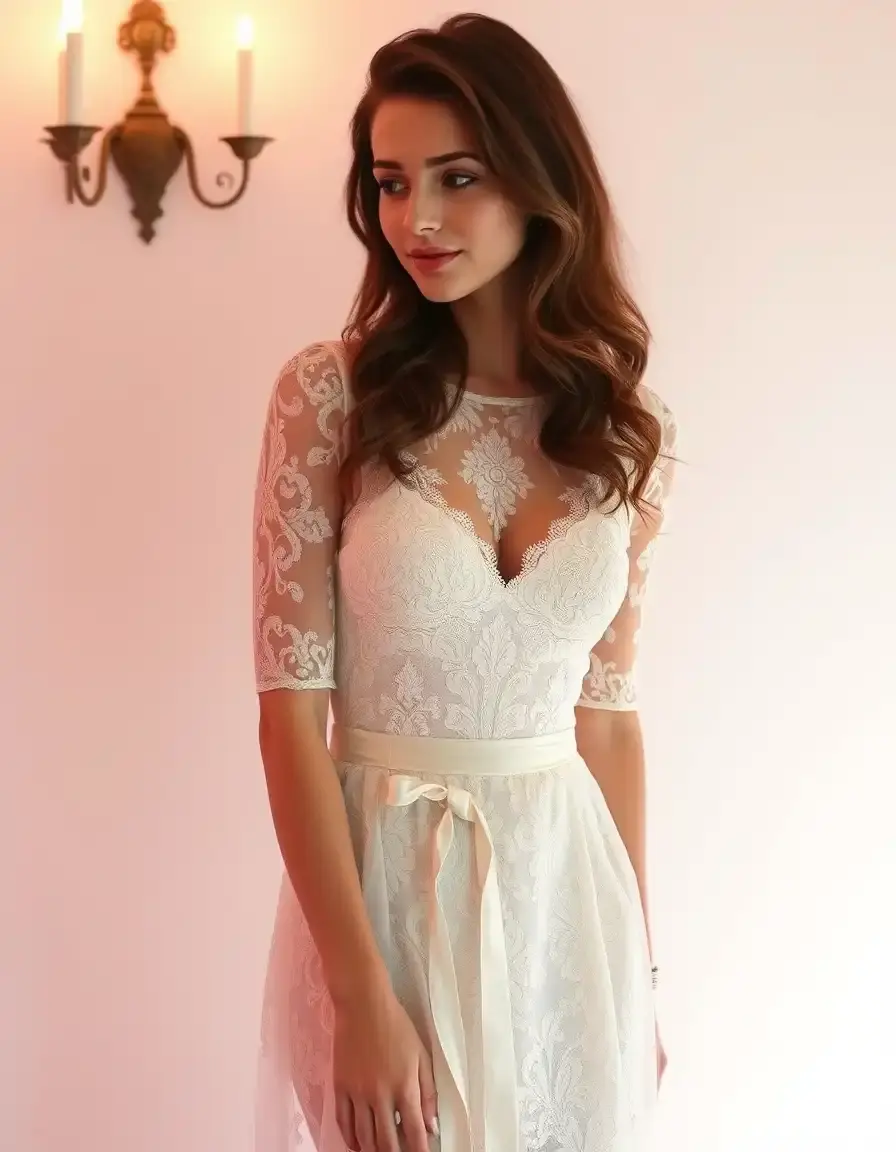 Lace Soiree Tenue en dentelle romantique