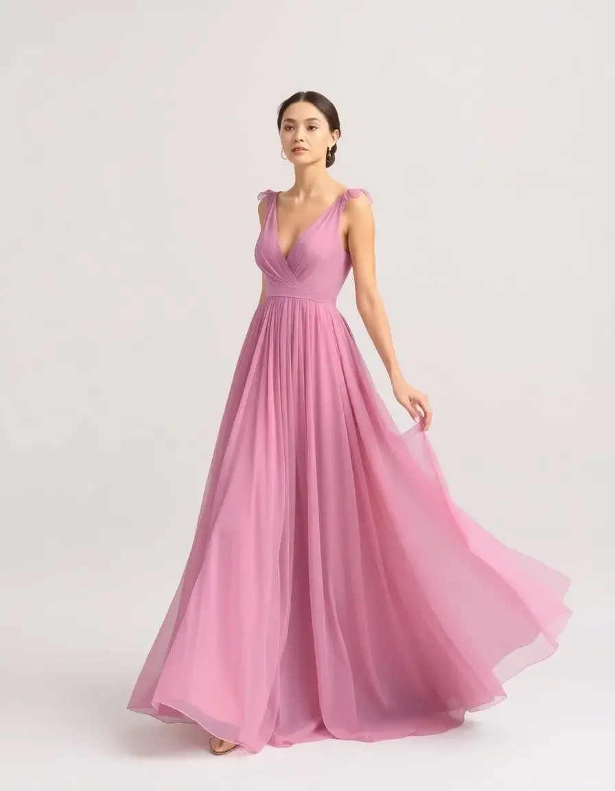 Chiffon Tenue Gown fluide
