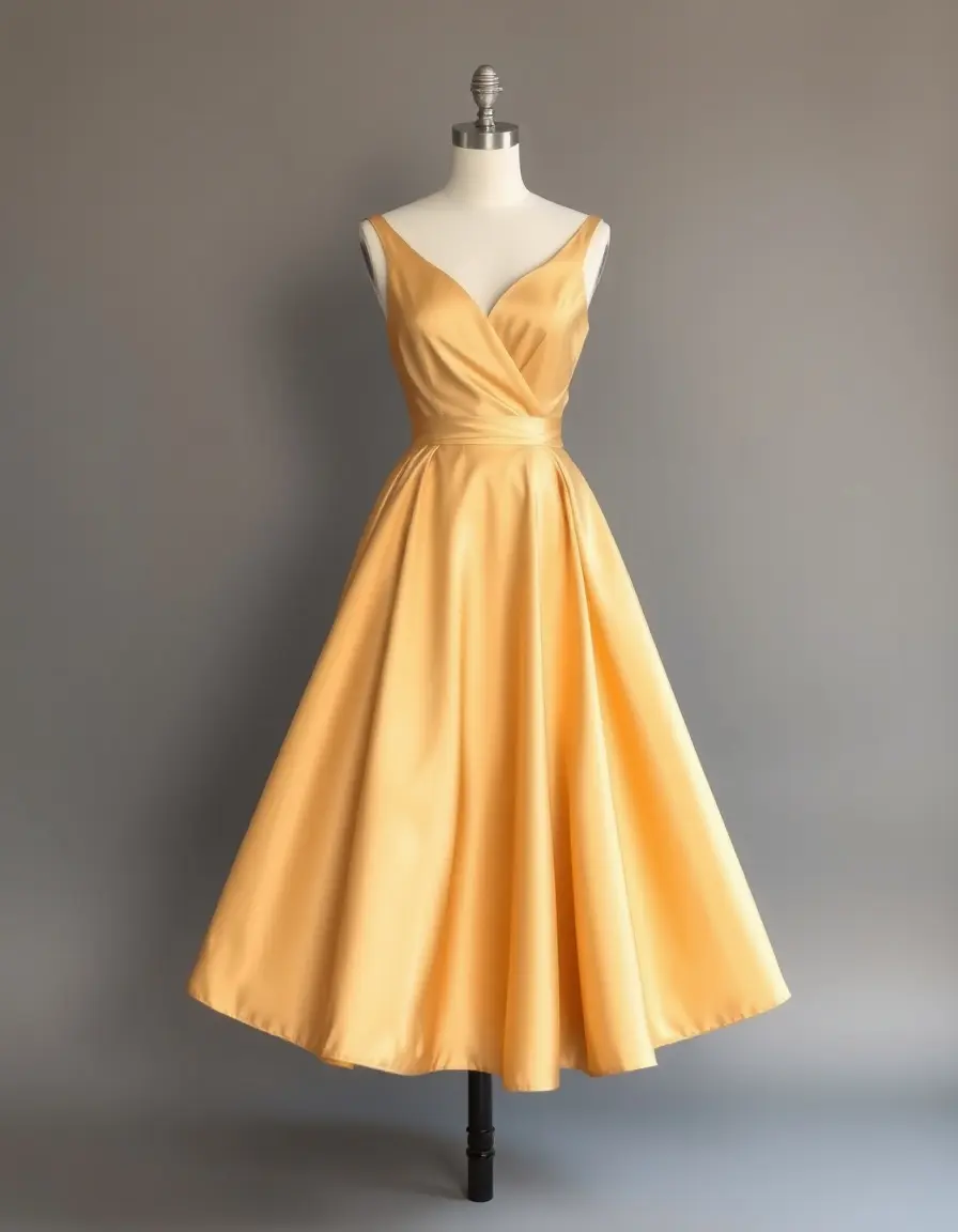 Satin Tenue Dress soyeuse