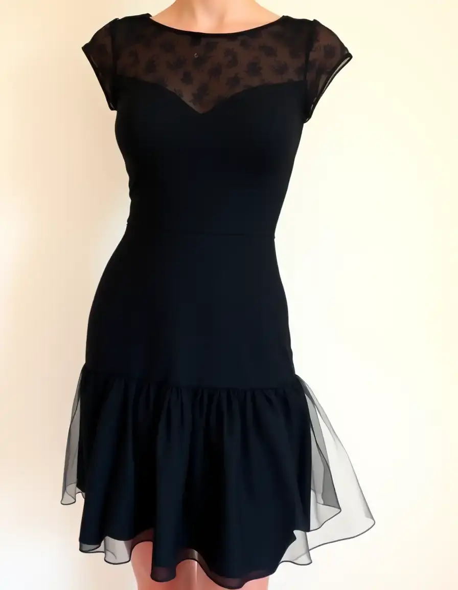 Black Petticoat Under Dress élégant