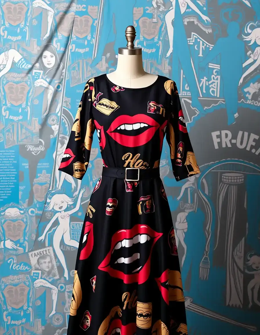 Pop Culture Inspired Edgy Dress