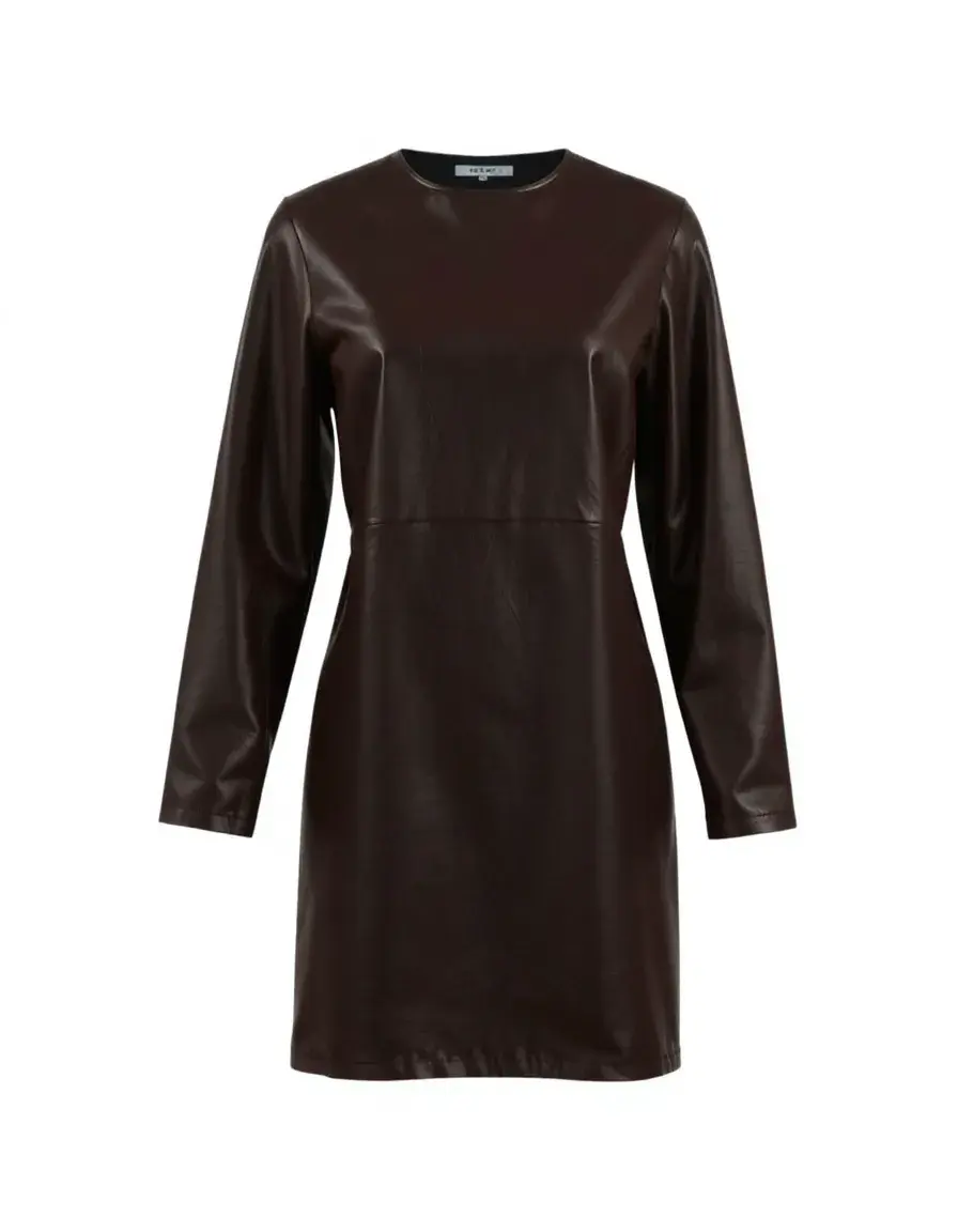 Faux Leather Meat Look Dress