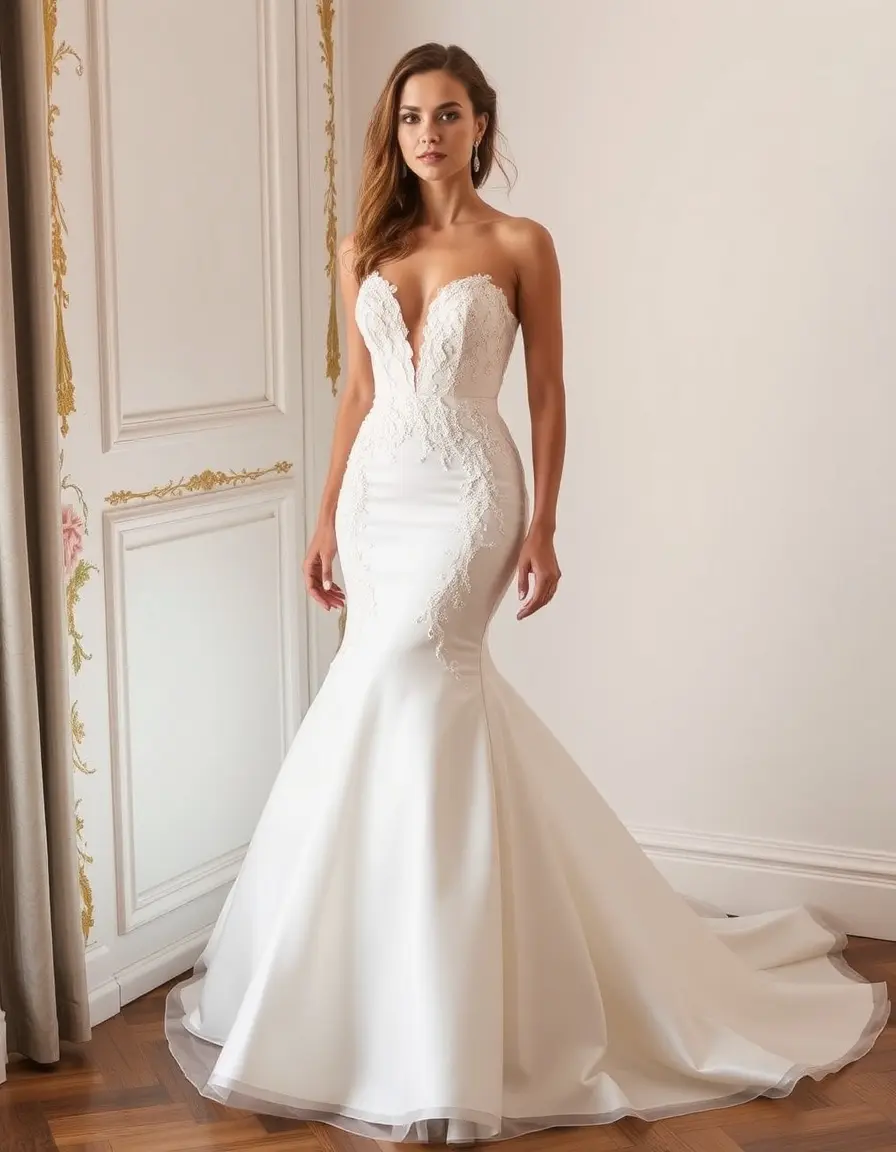 Discounted Mermaid Wedding Dress