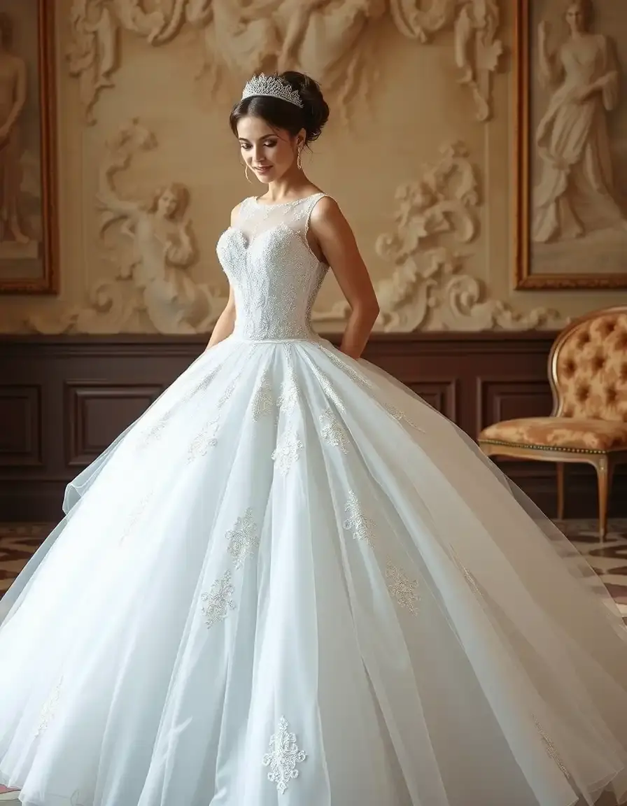 Economical Princess Wedding Dress