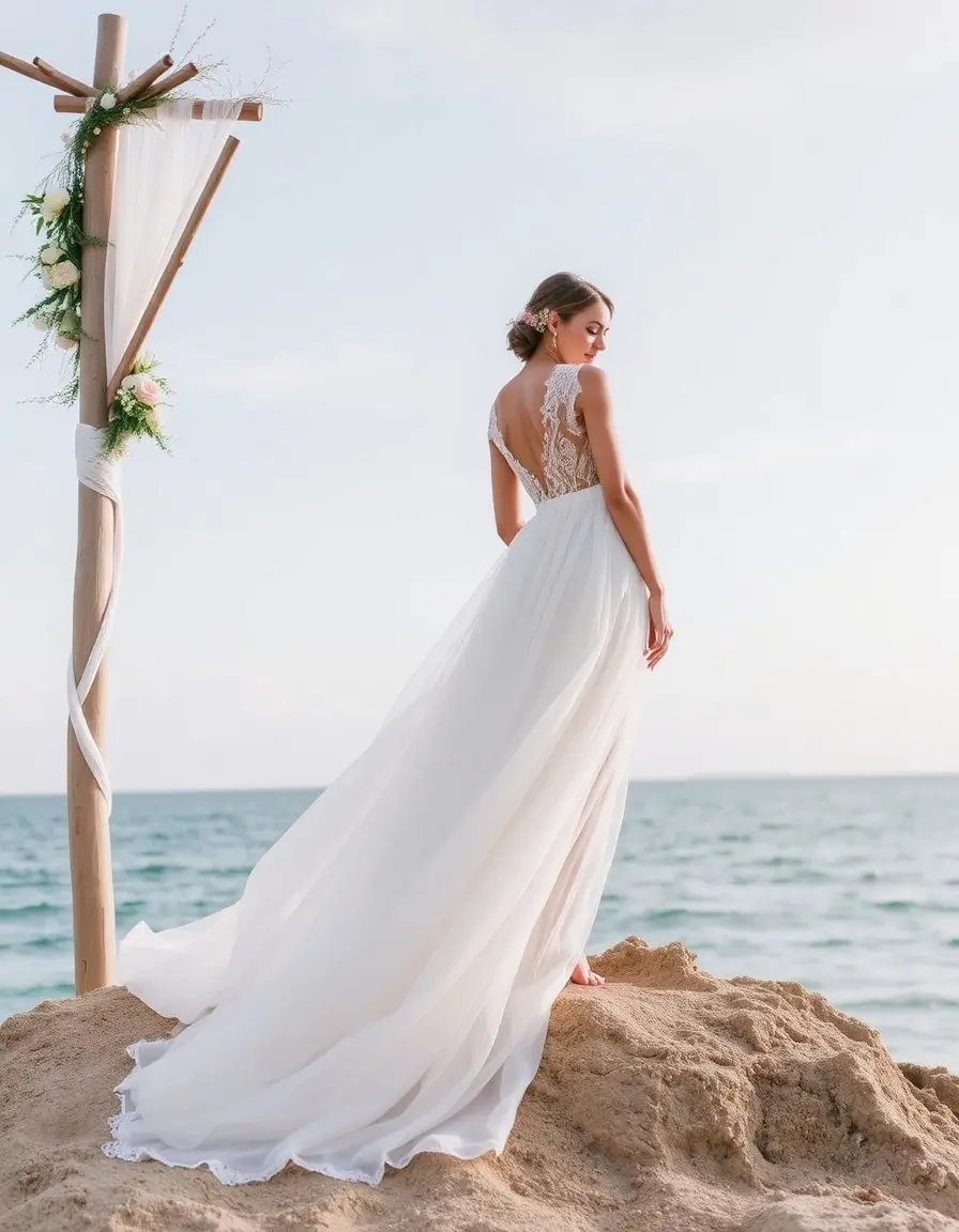 Affordable Beach Wedding Dress