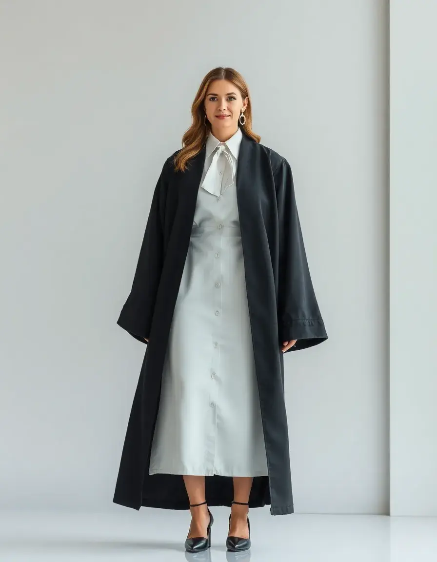 Robe avocat style moderne coupe ajustée