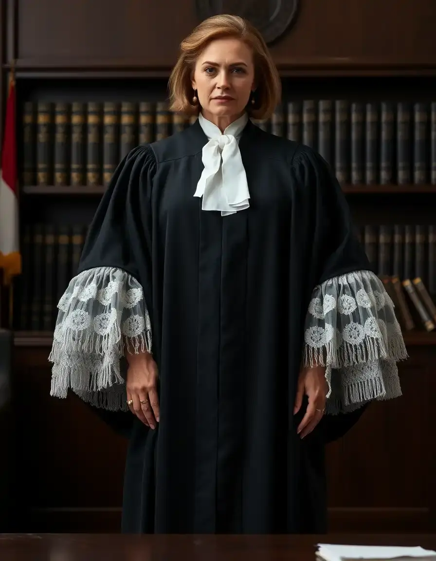 Robe judiciaire professionnelle noire