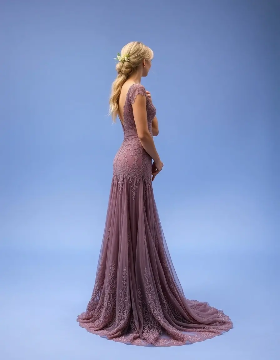 Bohemian Prom Dress en dentelle