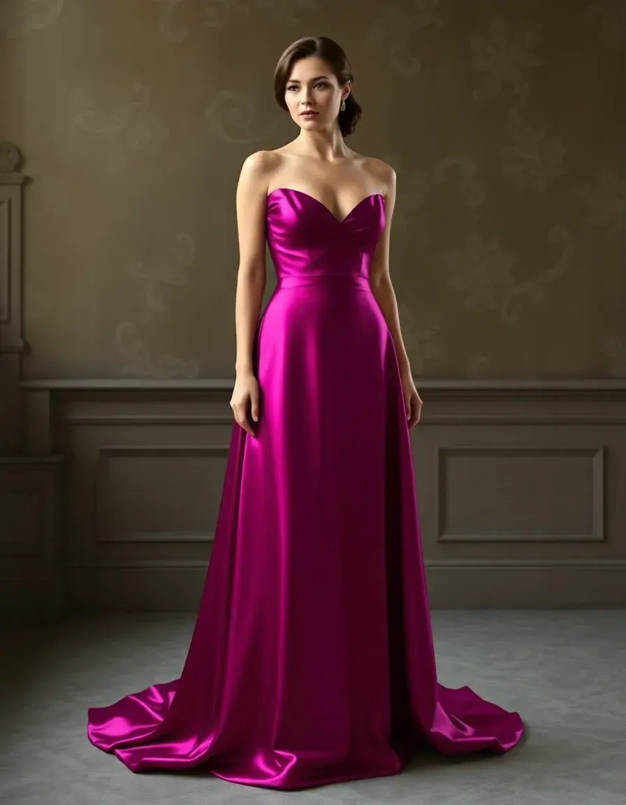 Satin Bridgerton Dress lisse