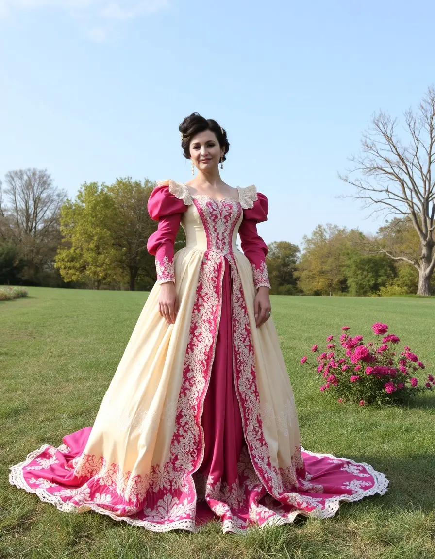 Period Bridgerton Gown historique