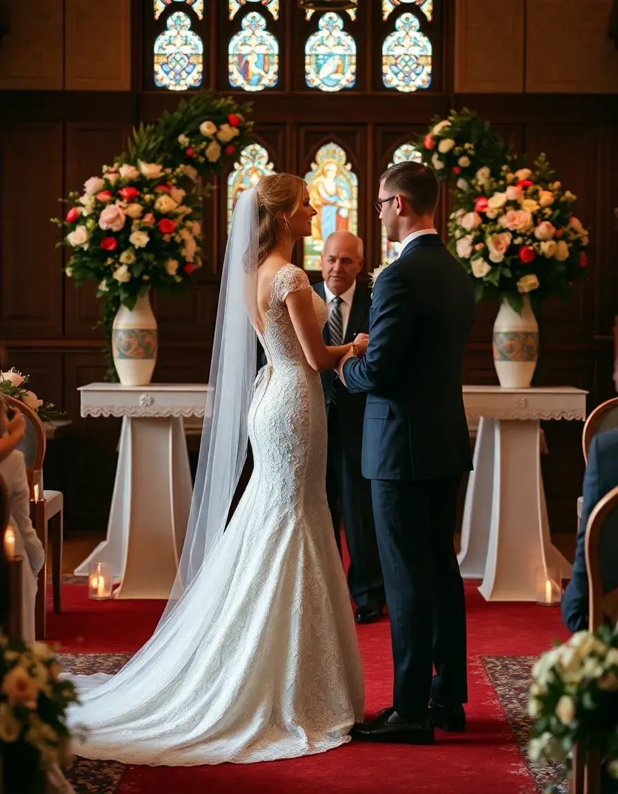 Robe de cérémonie en dentelle délicate blanche