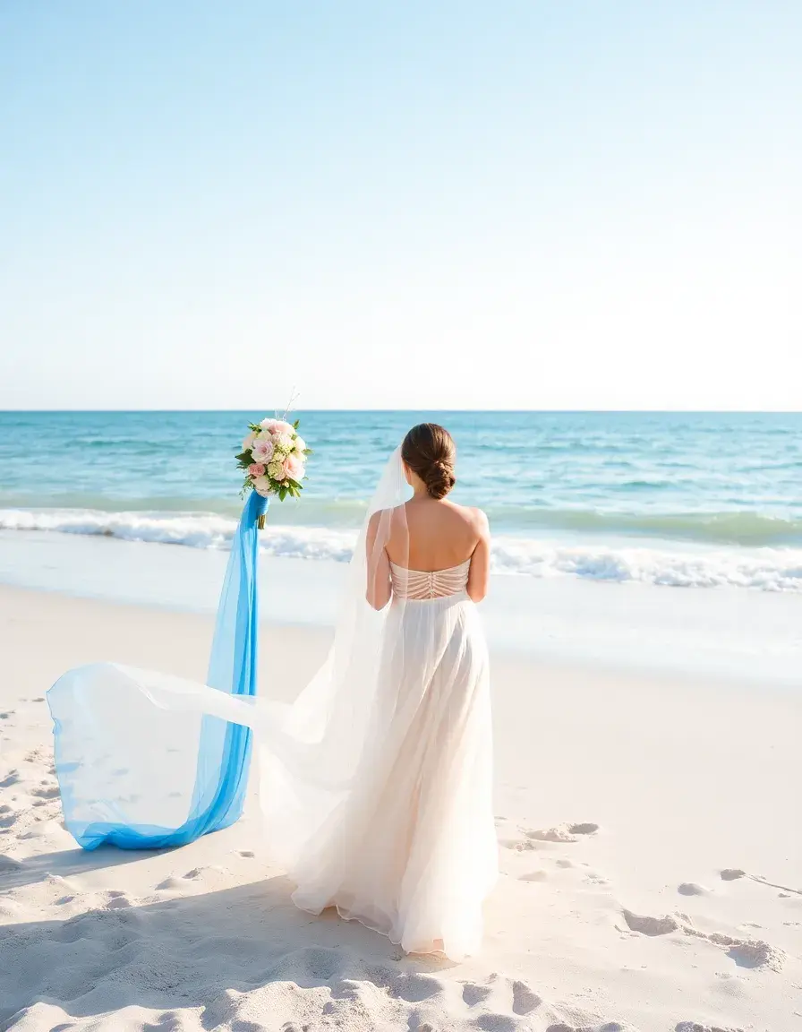 Robe de cérémonie légère pour mariage à la plage