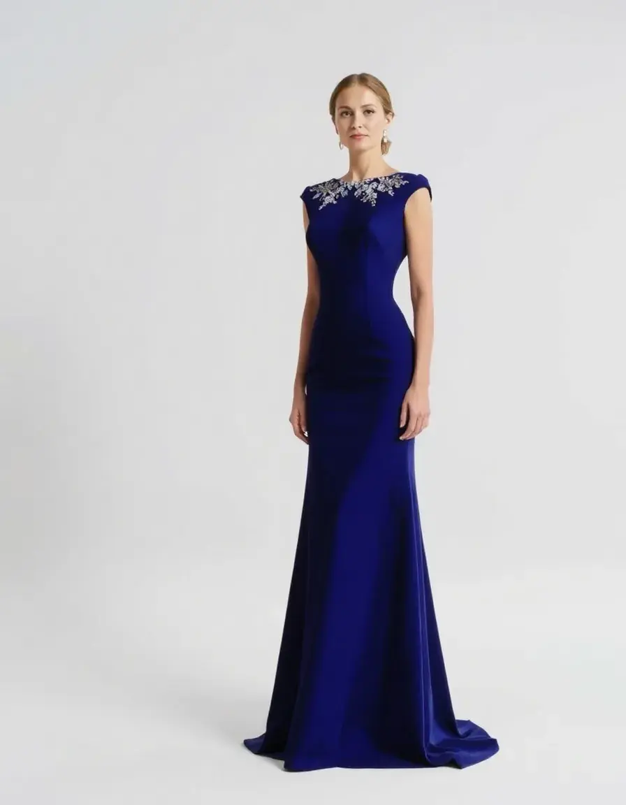 Robe longue élégante pour mariage civil