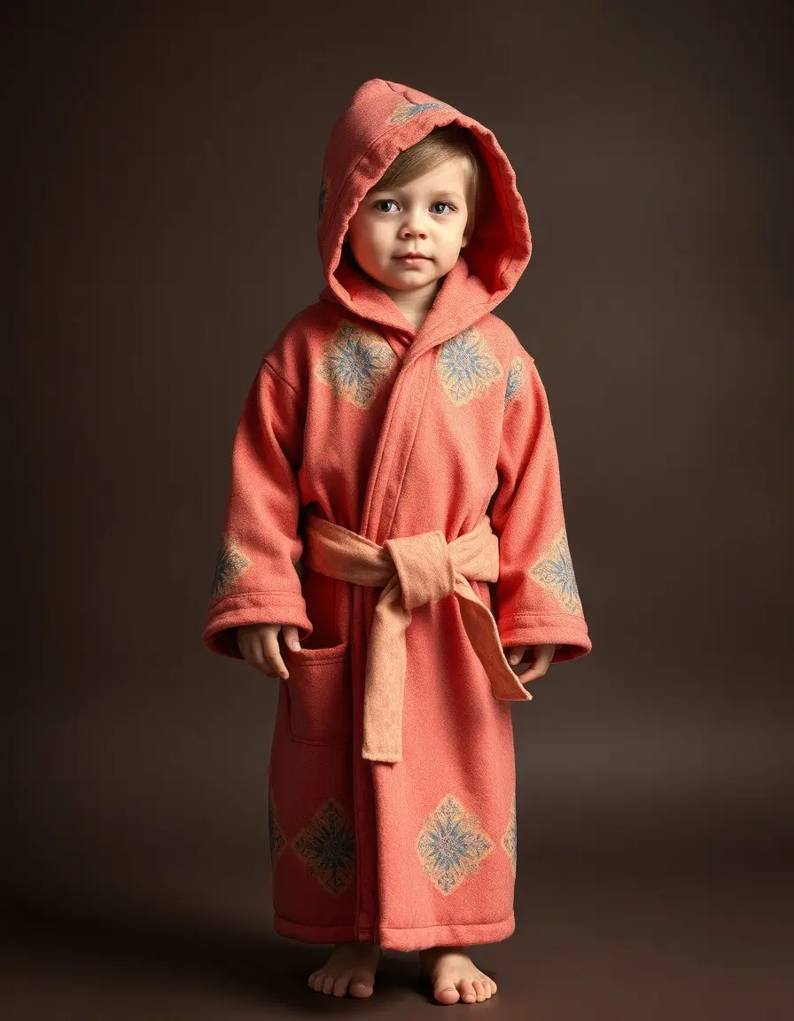 Robe de chambre enfant avec capuche