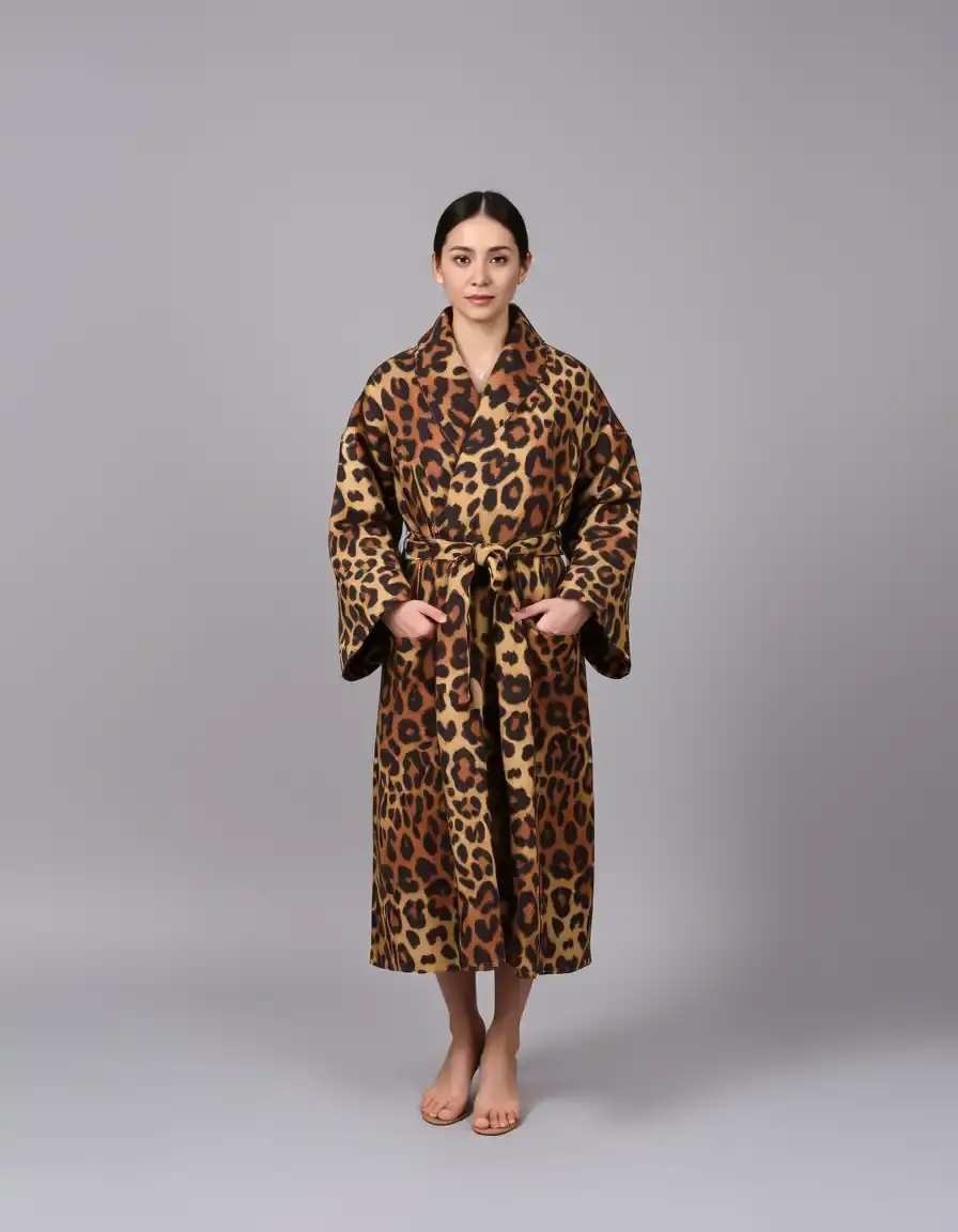 Robe de chambre enfant motifs animaux