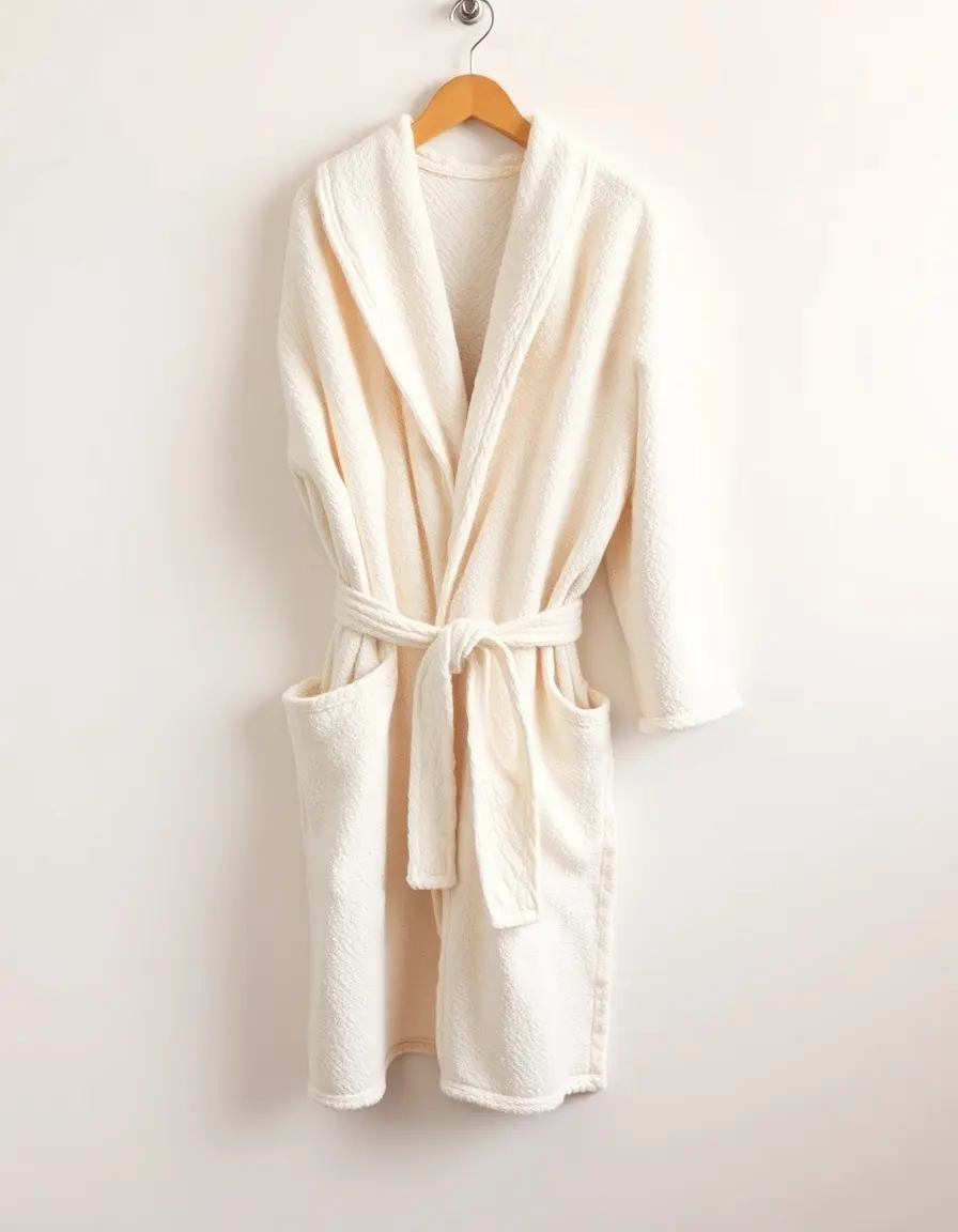 Peignoir enfant tissu éponge