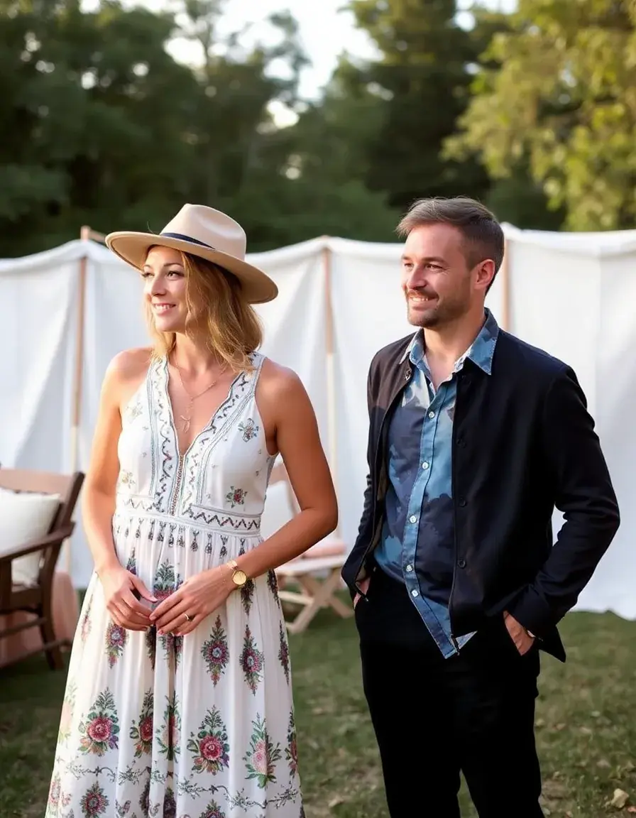 Robe de mariage bohème pour invités
