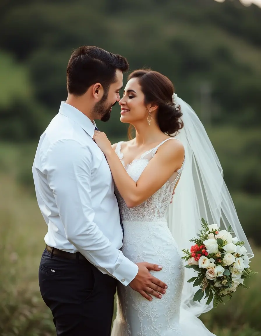 Robe de mariée romantique en dentelle