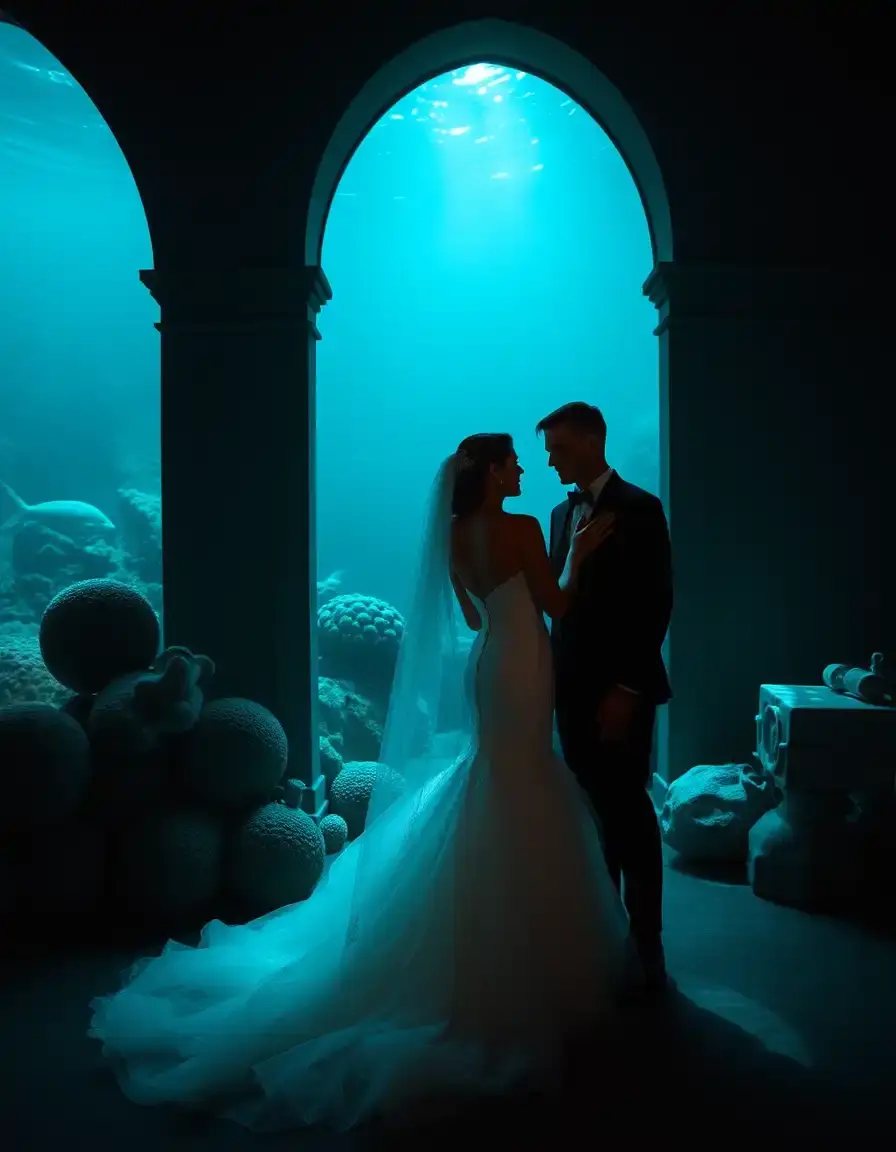 Robe de mariée coupe sirène glamour