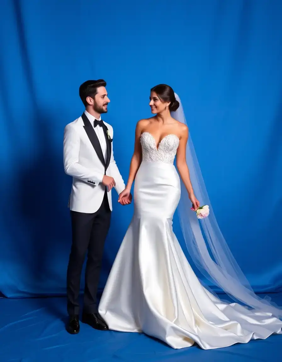 Robe de mariée élégante en satin