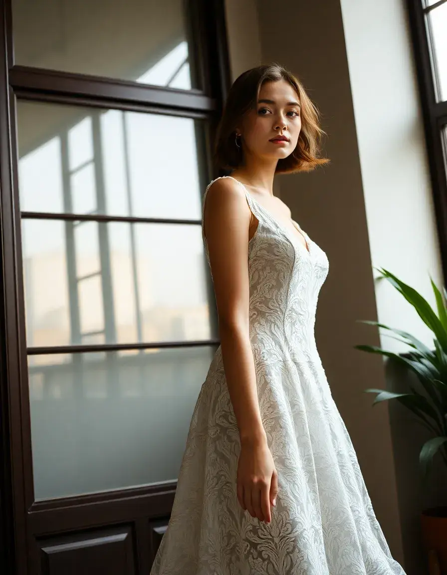 Robe de soirée classe chic en dentelle