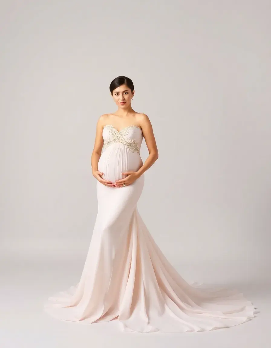 Robe femme enceinte de soirée élégante