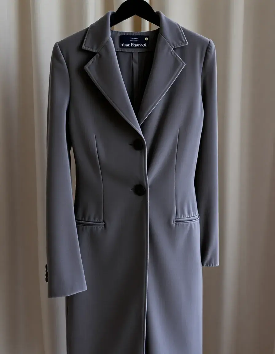 Robe en velours gris femme