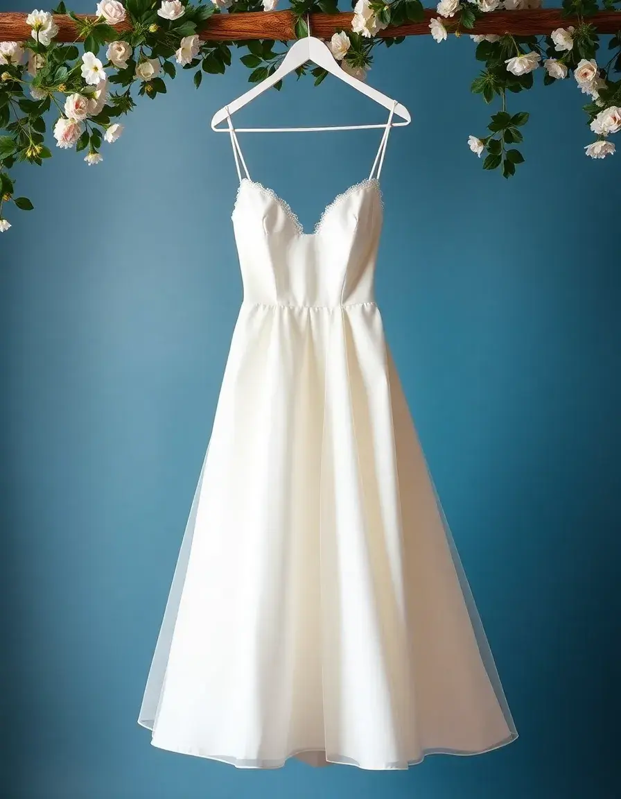 Robe de mariage simple couleur ivoire