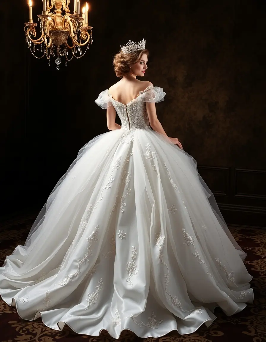 Robe longue mariage style princesse Princess Long Gown